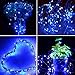 Twinkle Star 2 Pack Christmas Blue Fairy Lights Battery Operated, Total 66 ft 200 Led String Lights Remote Control Timer Twinkle String Lights 8 Modes Firefly Lights for Garden Party Indoor Decor