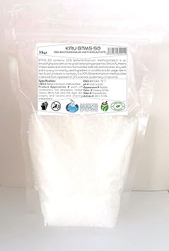 KRU BTMS(Behentrimonium methosulfate) de-tangling and hair thickening conditioning properties (1 Kilogram)