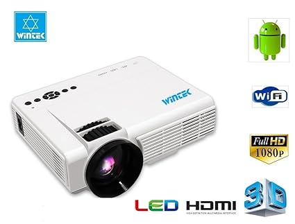 Wintek Android & WiFi Full HD LED & LCD 3D Home Theater Projector with 1800 Lumen 1080P X 800