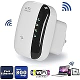 WiFi Repeater 300Mbps Range Extender, Ofspower Wireless Network Amplifier, Mini AP Router Signal Booster Wireless-N 2.4GHz Network Adapter Integrated Antennas