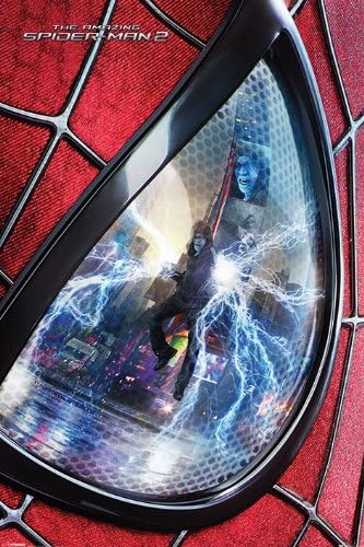 Amazon Com The Amazing Spider Man 2 Movie Poster Eye Reflection Size 24 X 36 Posters Prints