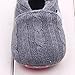 Ecosin Fashion Baby Shoes Sneaker Anti-slip Soft Sole Toddler Woolen Yarn Shoes (0~6 Month, Gray)