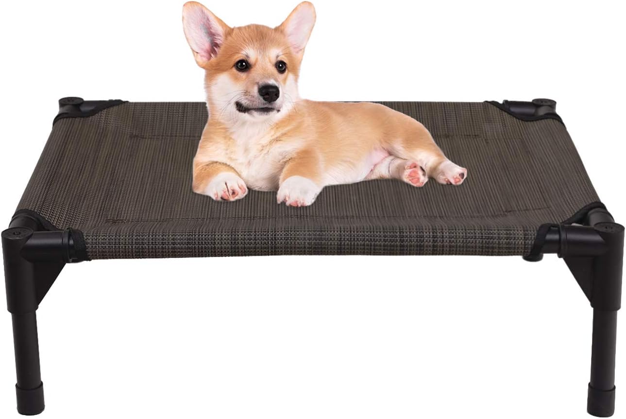 Veehoo Elevated Dog Bed, Portable Raised Pet Cot with Washable