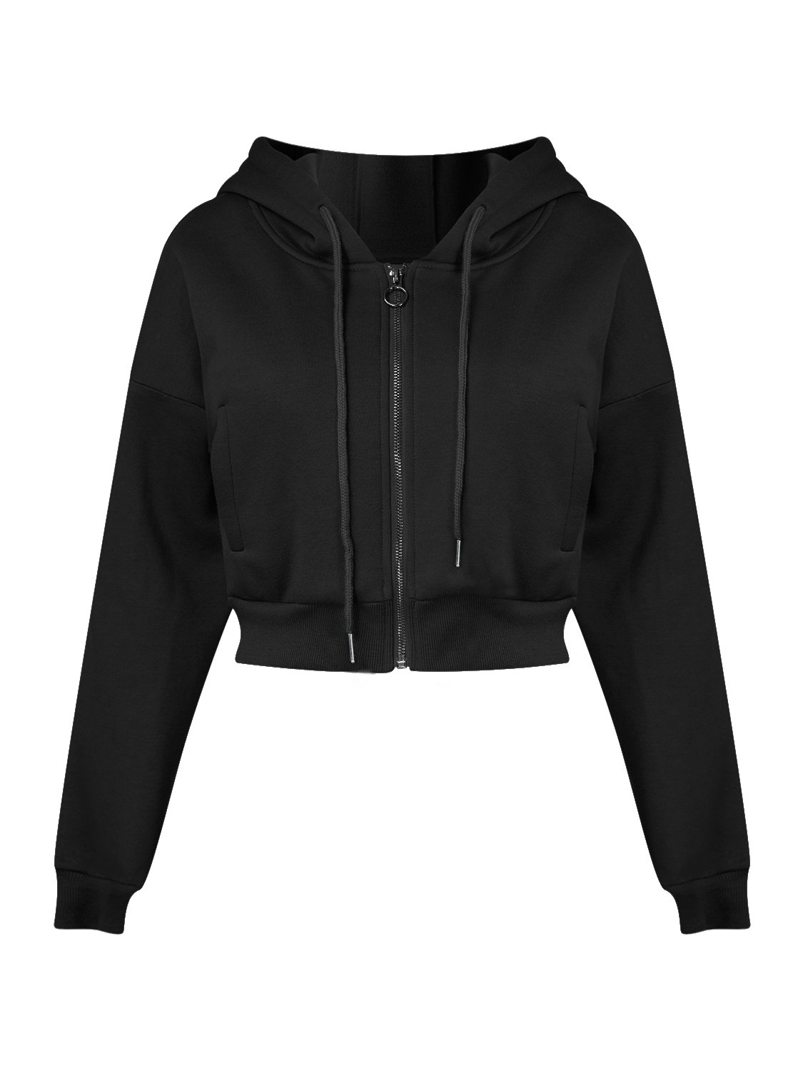 hoodie jacket crop top