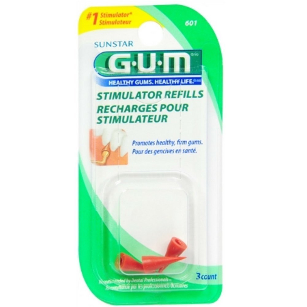 GUM Stimulator Refills [601] 3 Each (Pack of 12) : Beauty
