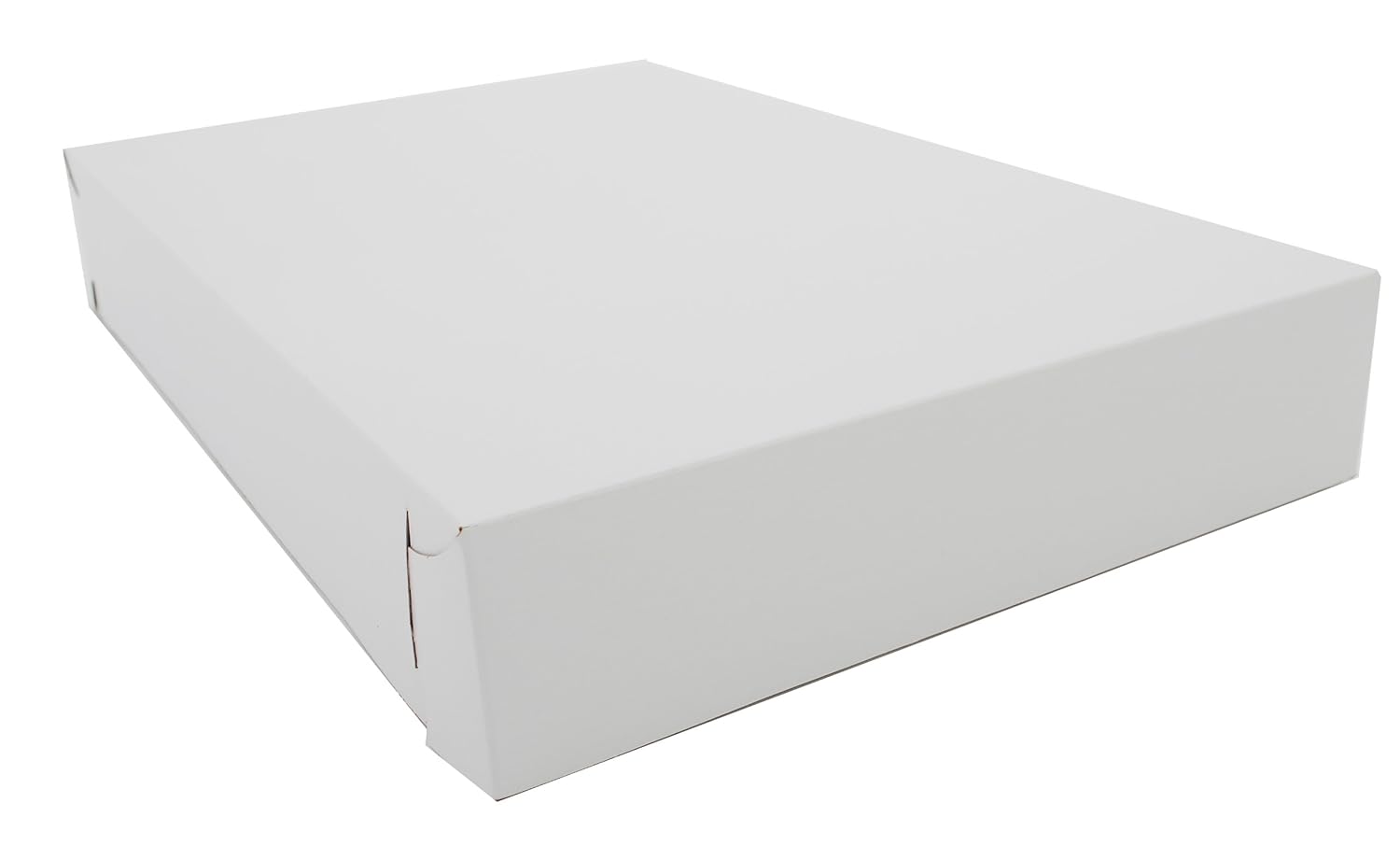 Southern Champion Tray 2021 Clay Coated Kraft Paperboard White Lock Corner Donut Tray, 17