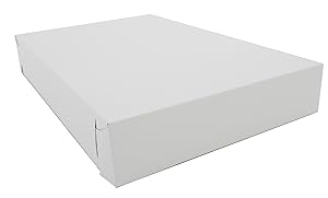 Southern Champion Tray 2021 Clay Coated Kraft Paperboard White Lock Corner Donut Tray, 17