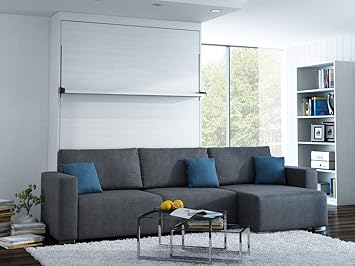 Canape Dangle Convertible Lisbona Avec étagére Droit 2 Pts Coussins Deco Offerts Durando Gris Clair