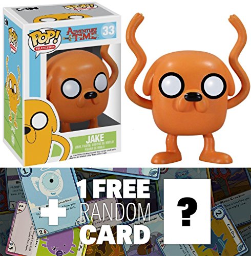 Jake: Funko POP! x Adventure Time Vinyl Figure + 1 FREE Official Adventure Time Trading Card Bundle [30579]
