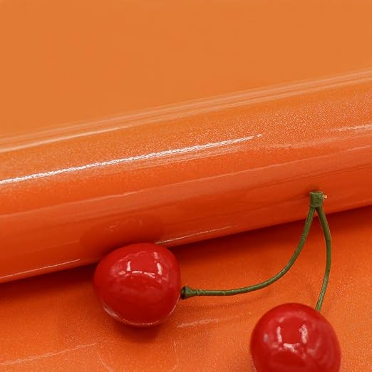 Amazon Com Shiny Orange Contact Paper Vinyl Self Adhesive Film