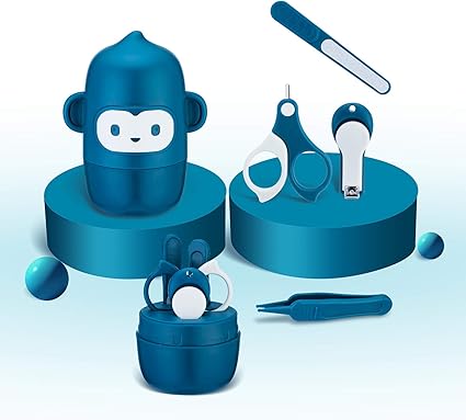 Amazon Okitryベビー 爪切りセット 新生児爪切り 赤ちゃん爪切り ベビーお手入れセット ベビー爪切り ベビー爪やすり ベビーハサミ ベビーピンセット ネイルケア 0ヵ月から対象 ベビー用品 ブルー ベビー マタニティ ベビー マタニティ 通販