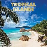 Tropical Islands 2020 12 x 12 Inch Monthly Square Wall Calendar with Foil Stamped Cover, Scenic Trav by 