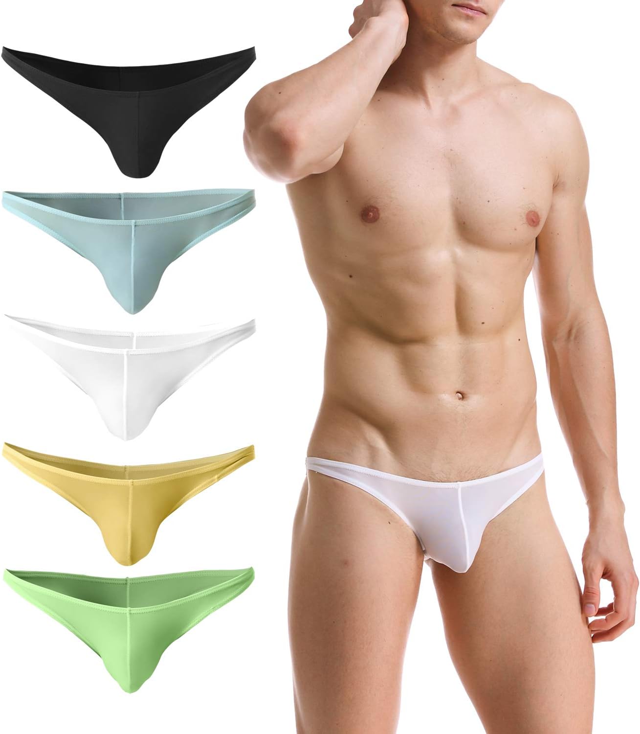 Sozixi Men Sheer Underwear Bikinis