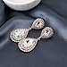 Rhinestone Crystal Teardrop Drop Dangle Earrings for Women Girls, Gold Plated Women's Bridal Wedding Party Bridesmaid Prom Jewelry