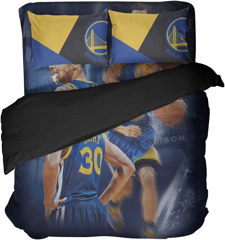 Cospnt California State Sports Bedding Sheet Sets Basketball Player Number 30 Bed Sets Twin for Teen Children