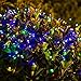200 LED Solar String Lights 8 Modes 72ft, Satu Brown Fairy Waterproof Outdoor Decorative Lights for Garden, Patio, Yard, Home, Christmas Tree, PartiesTree, Parties (Multi-color)
