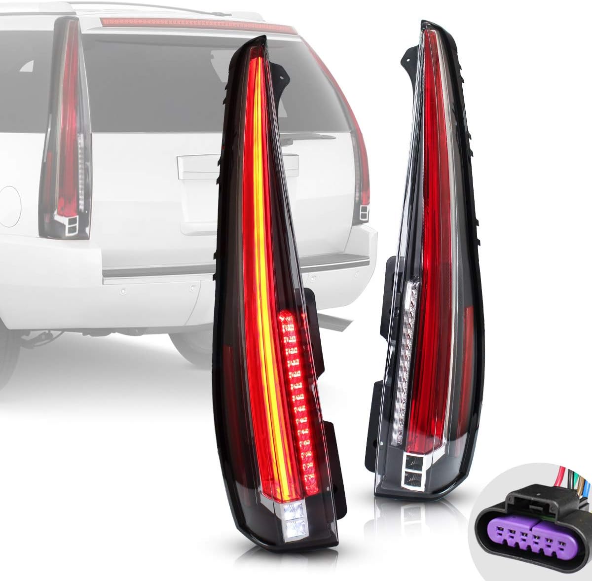 YUANZHENG Full LED Tail Lights Assembly for [Cadillac