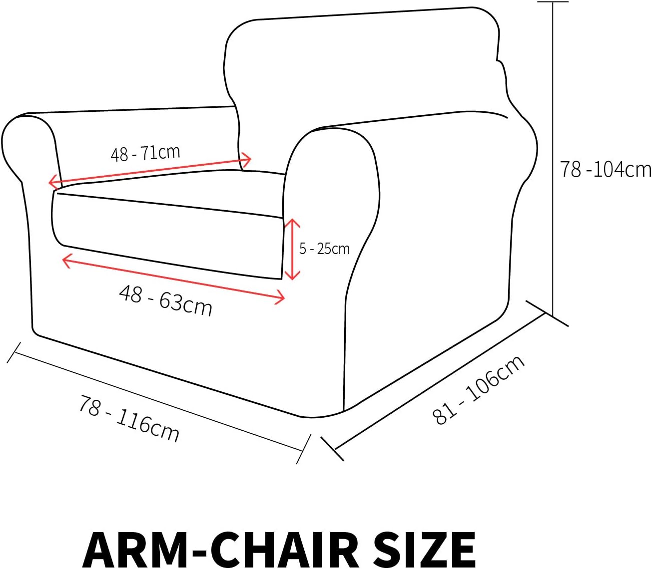 MAXIJIN 2 Piece Newest Jacquard Chair Covers with Arms Super Stretch Non Slip Chair Slipcover for Living Room Dogs Pet Friendly Elastic Sofa Couch Protector Armchair Cover (Chair, Light Gray): Kitchen & Dining