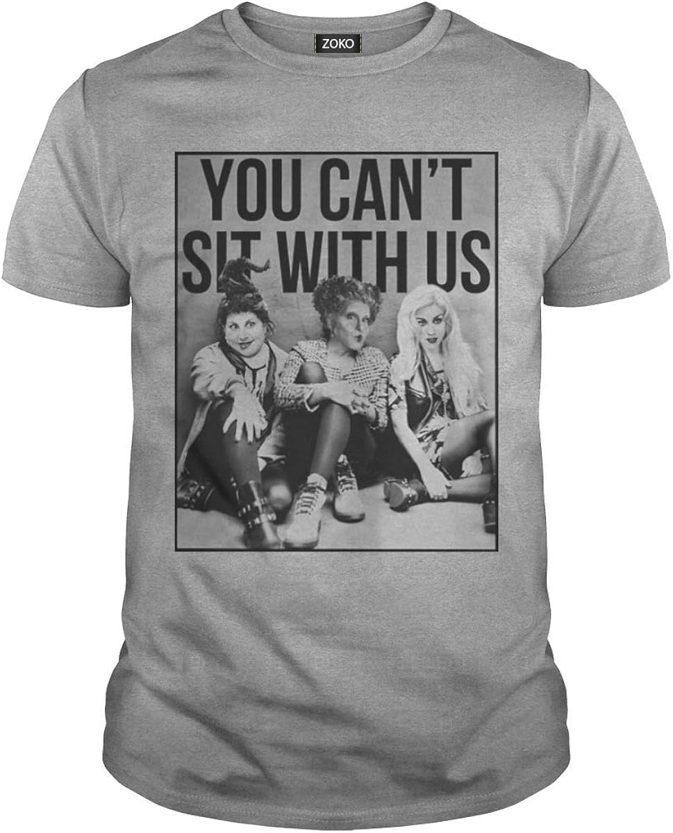 Amazon Com Zoko Apparel Men S You Can T Sit With Us Hocus Pocus T Shirt 2xl Sport Grey Clothing