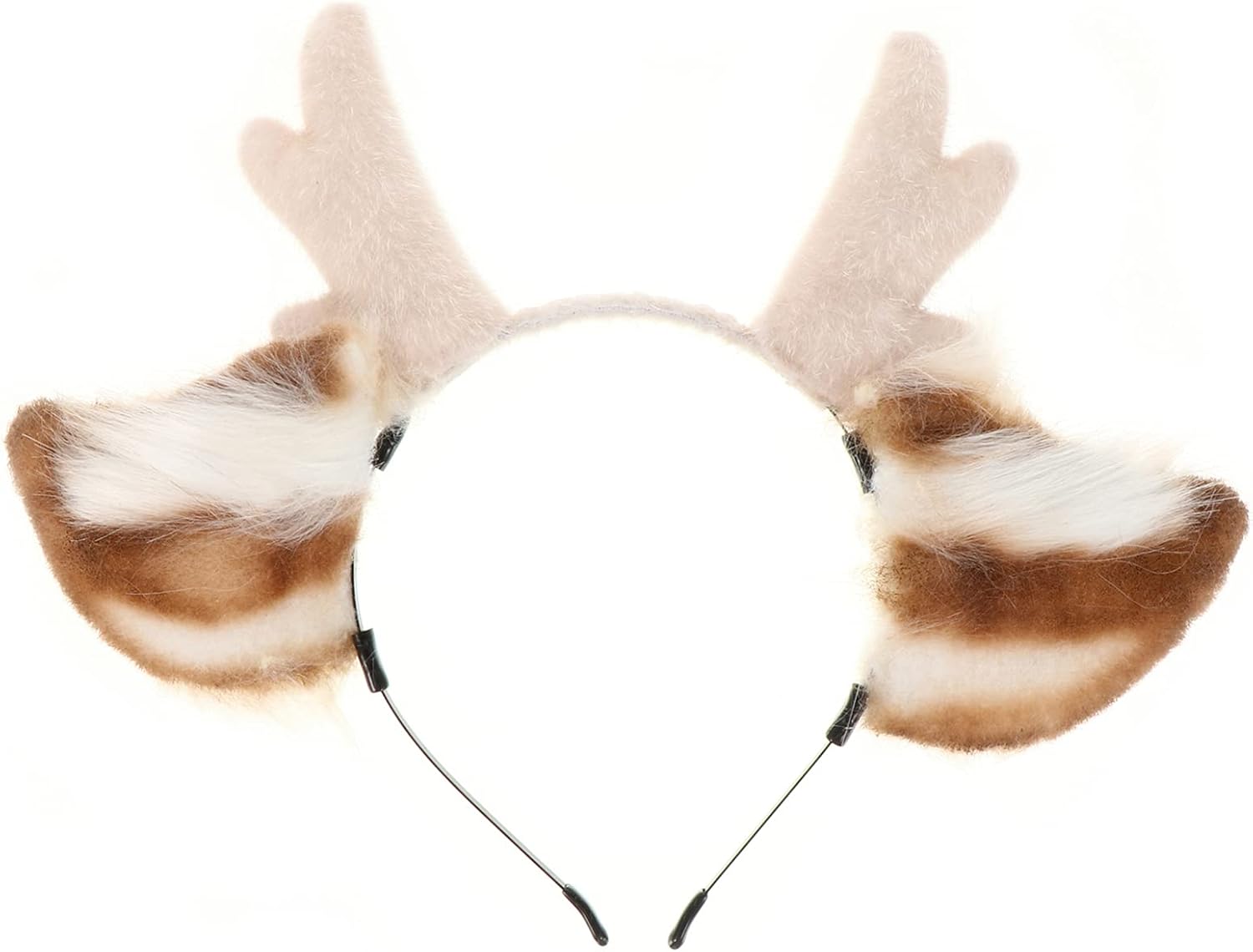 Funmo 2x LED Rentier Haarreifen – Leuchtendes Geweih-Stirnband Für Weihnachten, Damen & Kinder