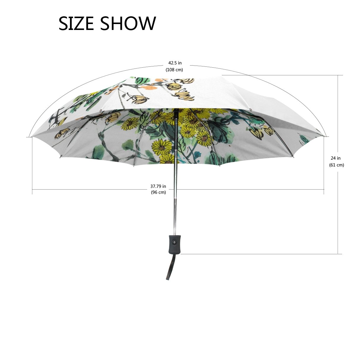 値段が激安 B07ffw7lhj Saobao防風と防雨トラベル傘with自動開いて閉じfoldingツリーblossomポータブル折りたたみ式太陽雨傘 Senya 折りたたみ傘 4 H Org