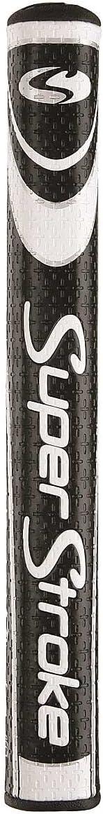 SuperStroke Fatso 5.0 Black/White Midnight Putter Golf Grip, 10.5" x 1.67", Midnight Black/White
