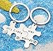 2pcs Couple Key Chain Ring Set Puzzles - Her Weirdo His Crazy - Valentine Christmas Gift Stainless Steel