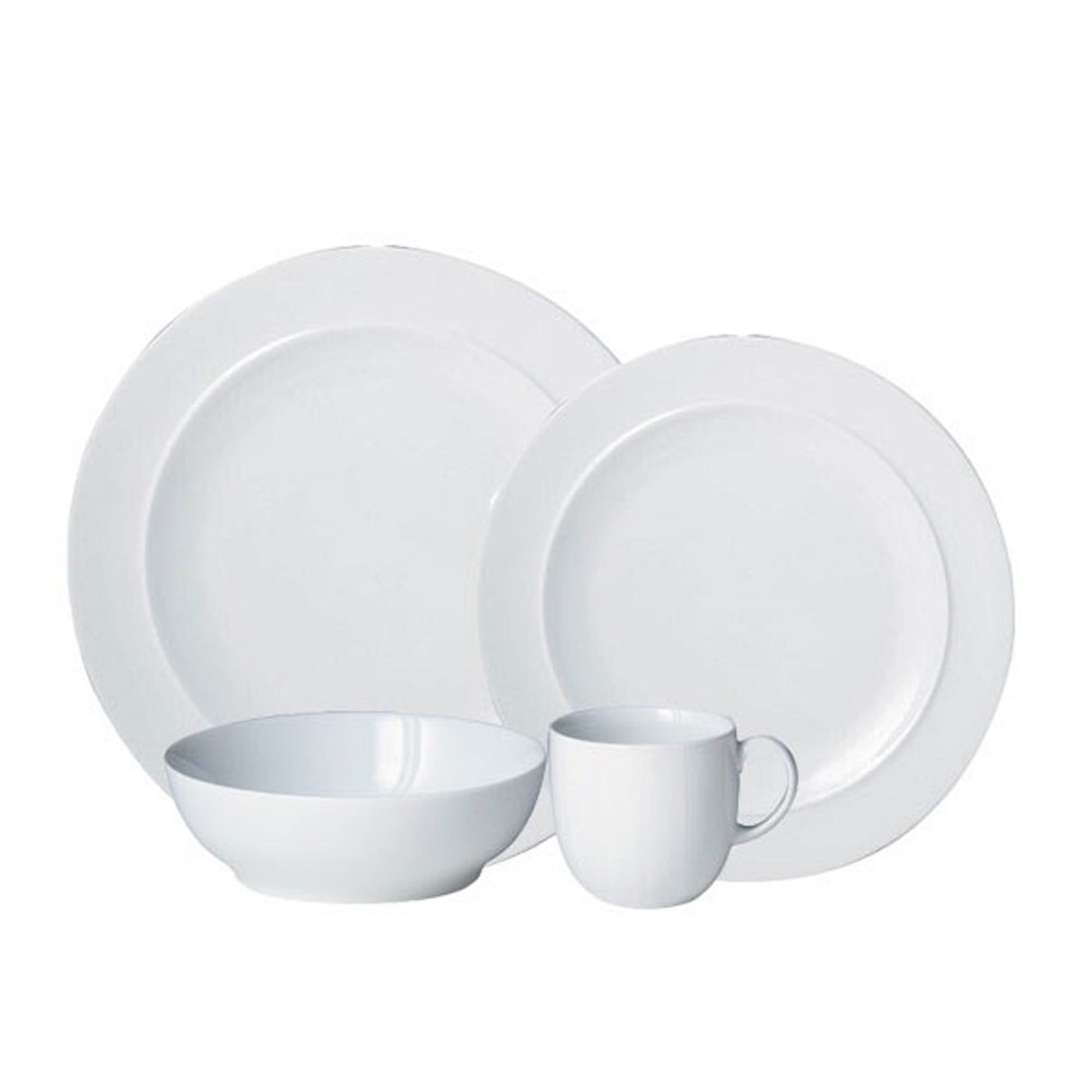 Denby 16Piece Dinnerware Set, White Pricepulse