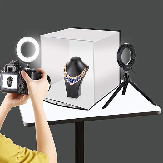 Caja de luz de 30 cm para fotografía, Mini Estudio, Caja de Fotos, Caja Suave LED,