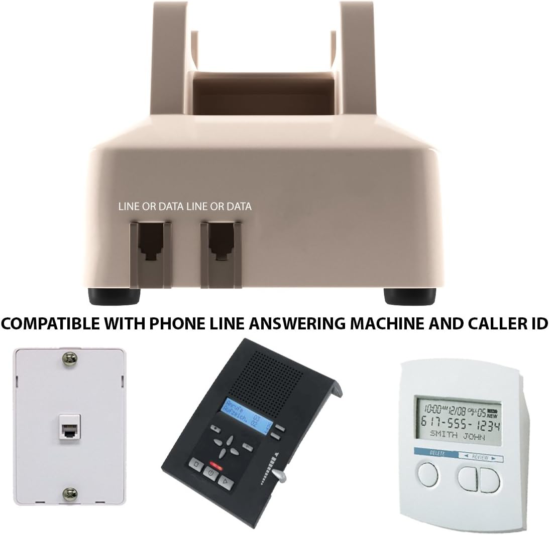 Home Intuition Amplified Single Line Corded Desk Telephone with Extra Loud Ringer, Ash : Electronics