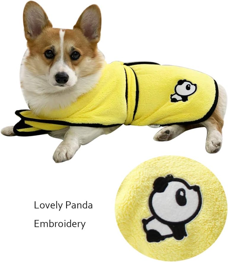 BT Bear Dog Bathrobe,Microfiber Pet Bath Towels Water-absorption Pet Bathrobe Quick Drying For Large Dogs (XL: back length 75cm) - Image 5