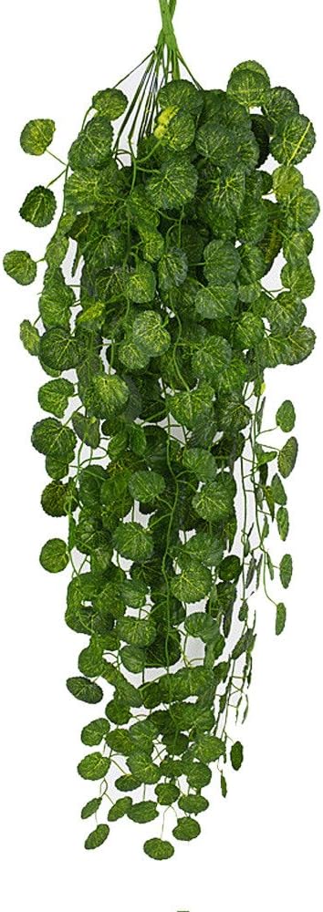 Artificial Ivy Leaf , Fake Garland Plants Vine Hanging , Simulation Foliage Green Leaves , 90cm , Wedding Party , Garden , Home Decoration ( B )