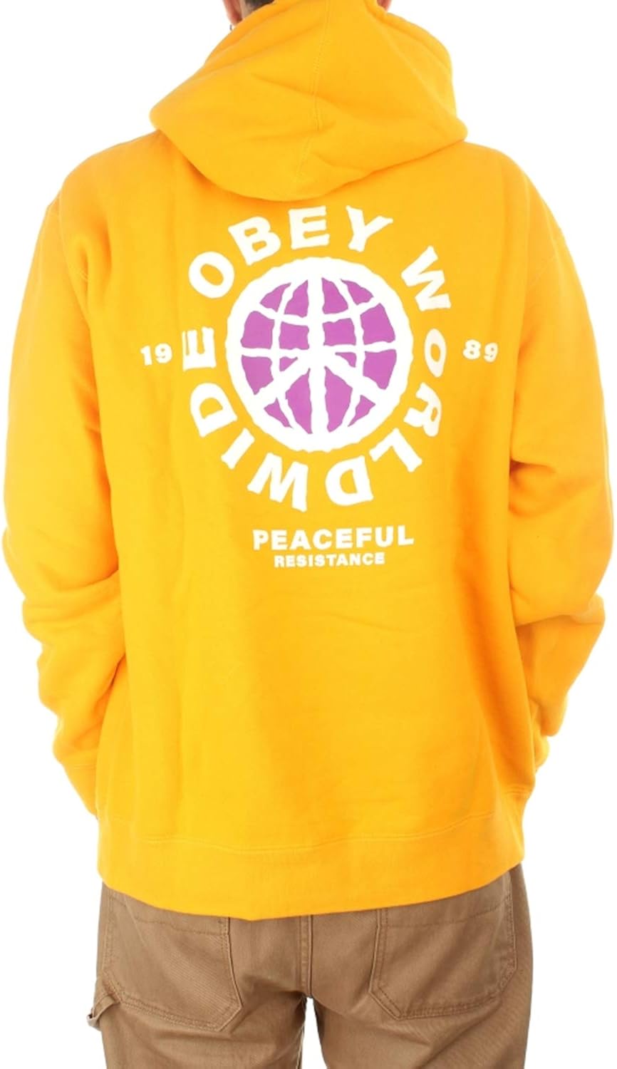 felpa obey gialla