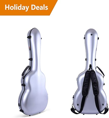 Fiberglass Acoustic Guitar Case - Amazon Com Crossrock Crf2000 Classical Guitar Case Deluxe Fiberglass Hard Shell Case For 4 4 Size Classical Flamenco Om Silver Musical Instruments