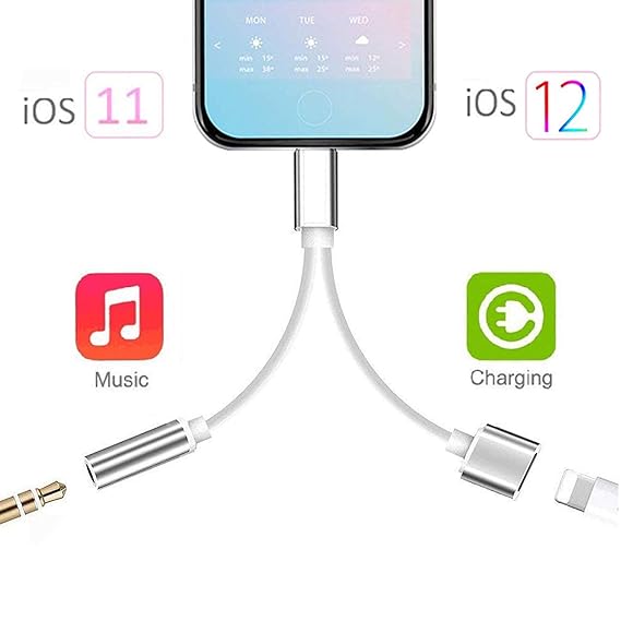 Amazon Com Headphone Jack Adapter Dongle For Iphone Xs Xs Max Xr