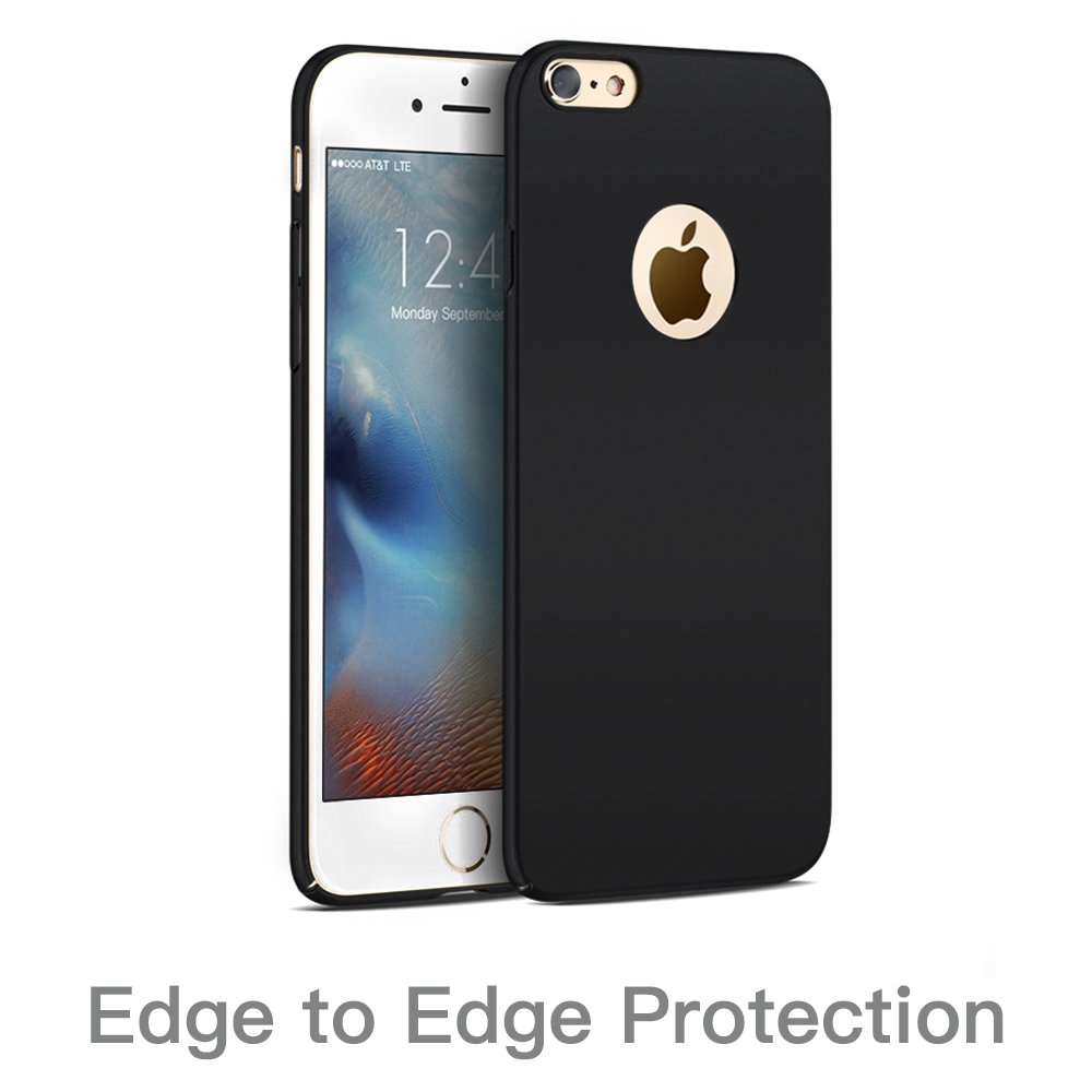Hülle für iPhone 6 6S, Senisttech iPhone 6S 6 Ultra Slim Schutzhülle ,Anti-Scratch Shockproof und Schutz vor Fingerabdruck, Staub Handyhülle Case für iPhone 6/6S 4.7 Zoll (Schwarz)