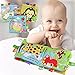Bontip Fabric Baby Cloth Books Non-Toxic Activity Crinkle Soft Book Early Educational Toys for Toddler Infants and Kids - Perfect for Baby Shower Gifts (Pack of 3)