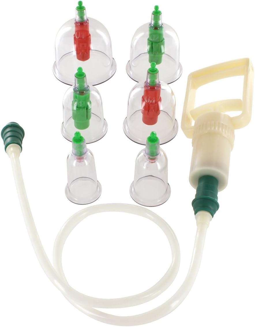 Nipple and Clitoral Vacuum Cupping Set, Clear