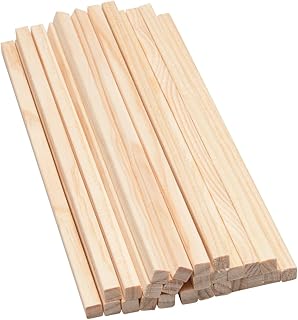 25 Holzstäbe Quadratisch