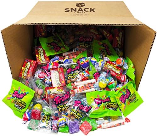Candy Mix Treats Bulk Value Include Lemonheads, Super Bubble Gum, Lollipops, Chewy Lemonheads, Trolli Candies For Parties (72 Ounce)