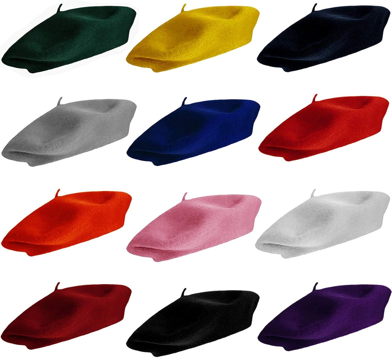 Berets for Adults - French Beret - Artist Hat - Pack by CoverYourHair at  Women’s Clothing store