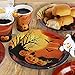 Gatherfun Halloween Party Supplies Spooky Pumpkin Disposable Paper Plates Napkins Cups with Waterproof plastic Tablecloth for Spooky Halloween Party Decorations Serve 25