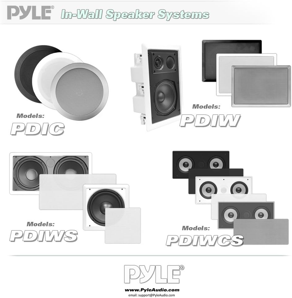 Pyle Ceiling Speakers, Pair of 2-Way Midbass Woofer Speaker, Directable 1” Titanium Dome Tweeter, Flush Design - Image 5
