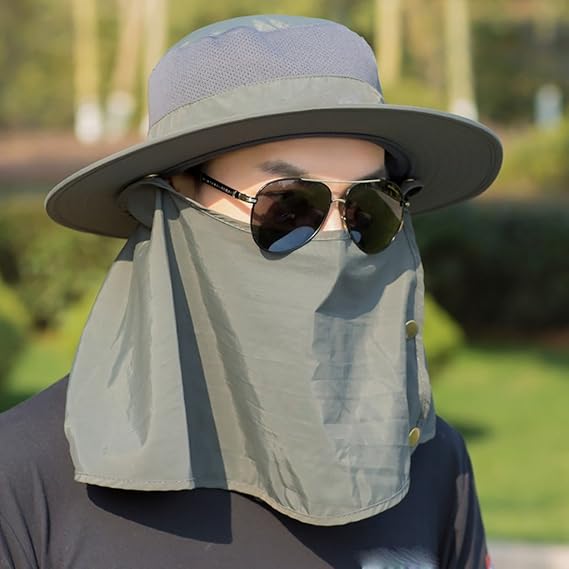 Amazon.co.jp: 帽子男性の太陽の帽子屋外の日除け紫外線保護釣り青少年の日陰の漁師の帽子 (色 : A, サイズ さいず : 54