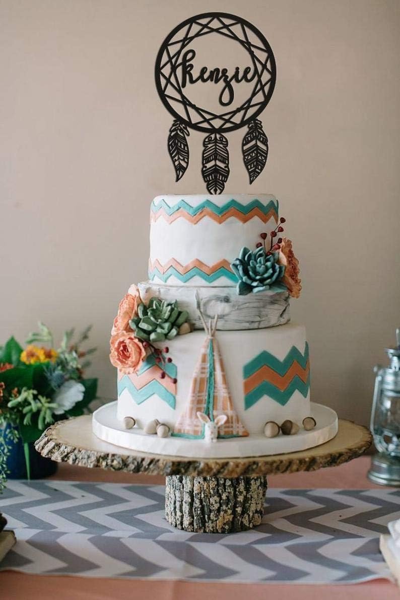 dream catcher baby shower cake