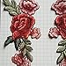 C-Pioneer 2pc DIY Rose Flower Embroidery Applique Patches Sew on Clothing Accessories