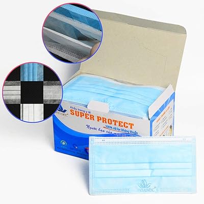 Surgical Masks 4 Layer Thick Mask for Dust Protection Medical Masks Disposable Face Masks with Elastic Ear Loop Disposable Dust &amp; Filter Safety Mask (150 Pieces)