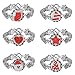 Souarts Christmas Snap Button Jewelry Set Bracelets Necklace with Stocking Tree Stars Heart Charms