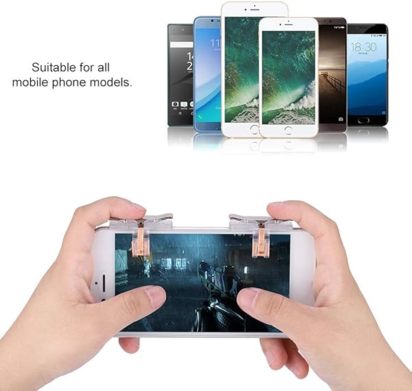 Naroote Controlador de Juegos para telfonos mviles Aim Button Shooter Gamepad Trigger Joystick