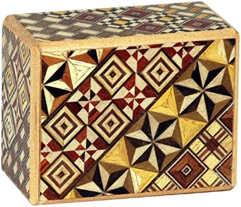 YOSEGI YokohamaUSA SAMURAI WoodenYosegi Secret Trick Puzzle Magic Small Box 12 Step/HK112